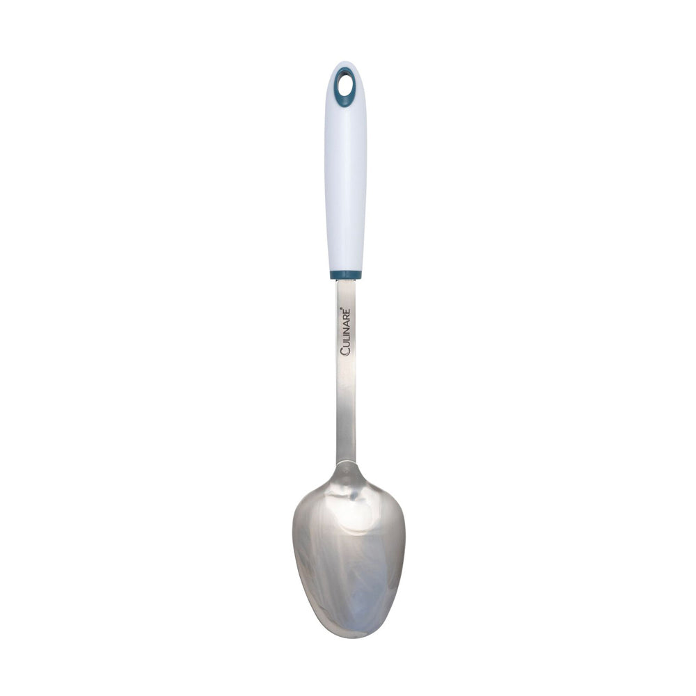 7857-culinare-bio-plastics-33cm-stainless-steel-solid-spoon-white