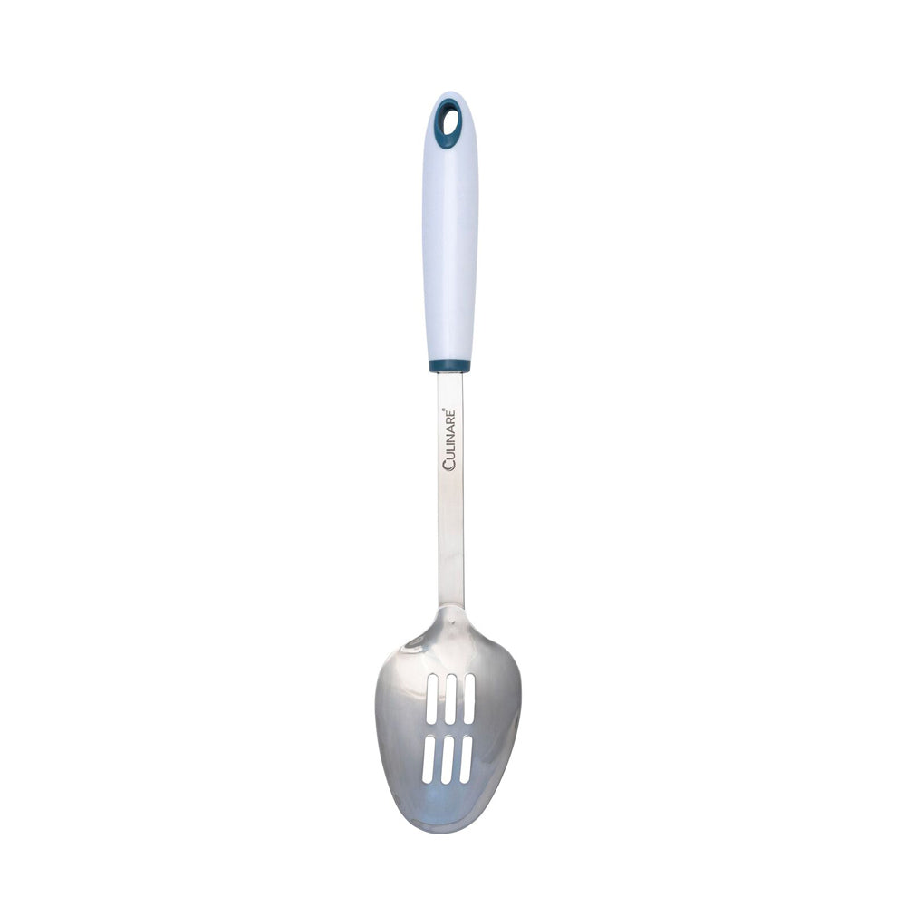 7858-culinare-bio-plastics-33cm-stainless-steel-slotted-spoon-white
