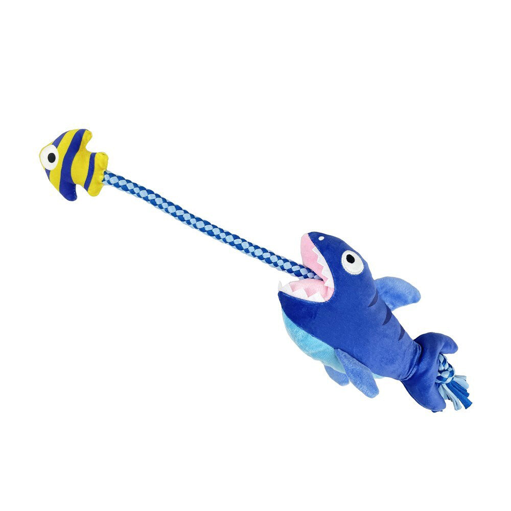 82208-rosewood-sealife-rope-plush-pet-dog-fun-play-interactive-training-bite-toy-blue