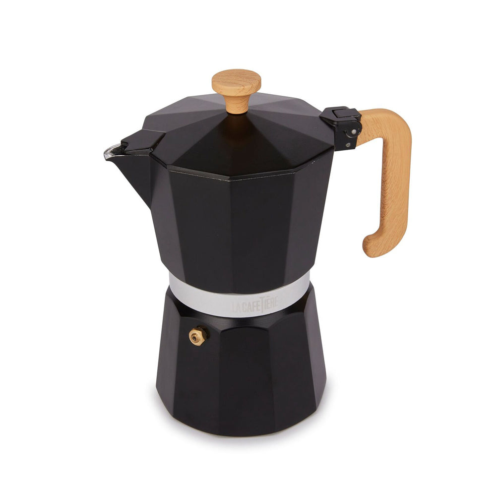 83286-la-cafetiere-venice-6-cup-290ml-espresso-maker-aluminum-coffee-pot-black