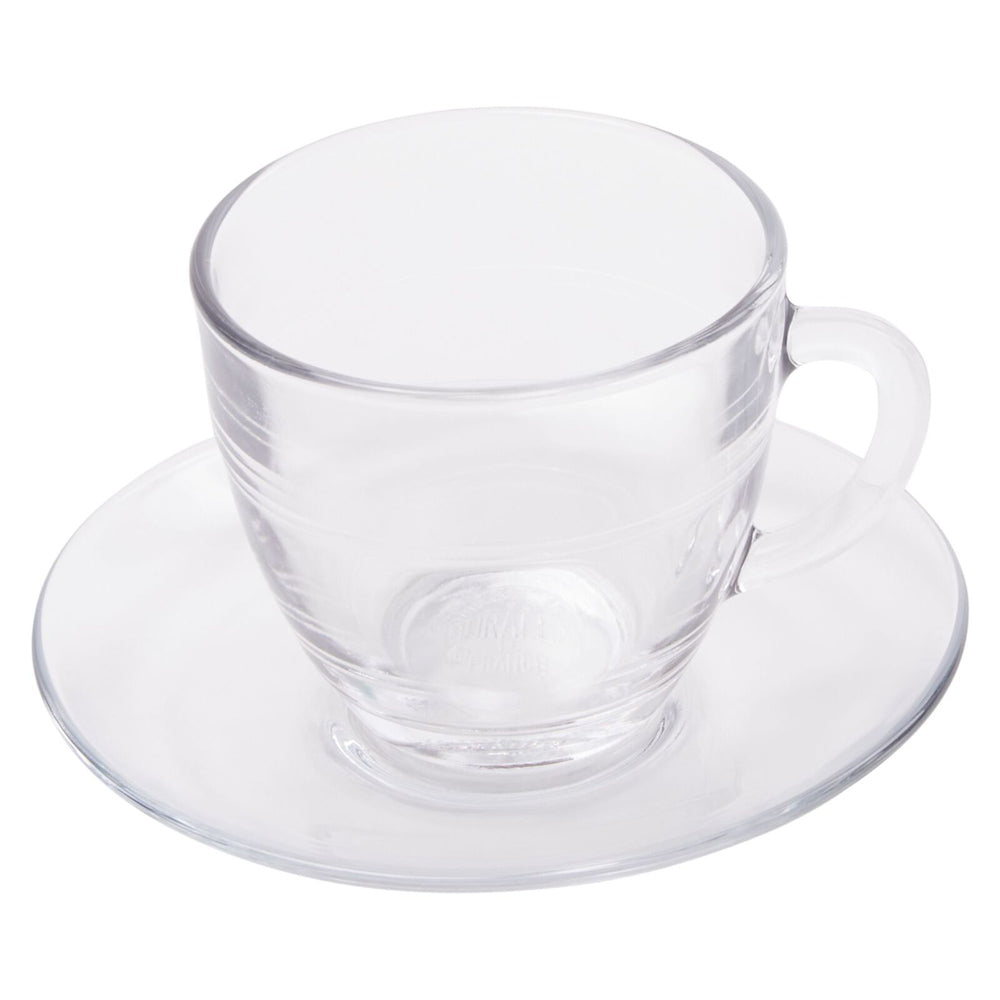 88150-6pc-duralex-gigogne-220ml-tea-cup-saucer-clear