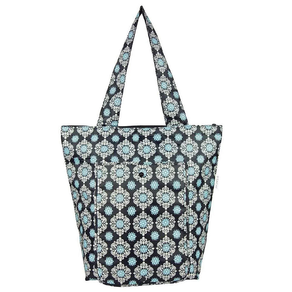 8834bm-sachi-38x27cm-insulated-market-tote-bag-black-medallion