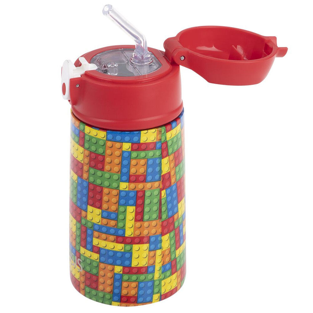 8875-1br-oasis-400ml-stainless-steel-double-wall-insulated-kids-bottle-bricks
