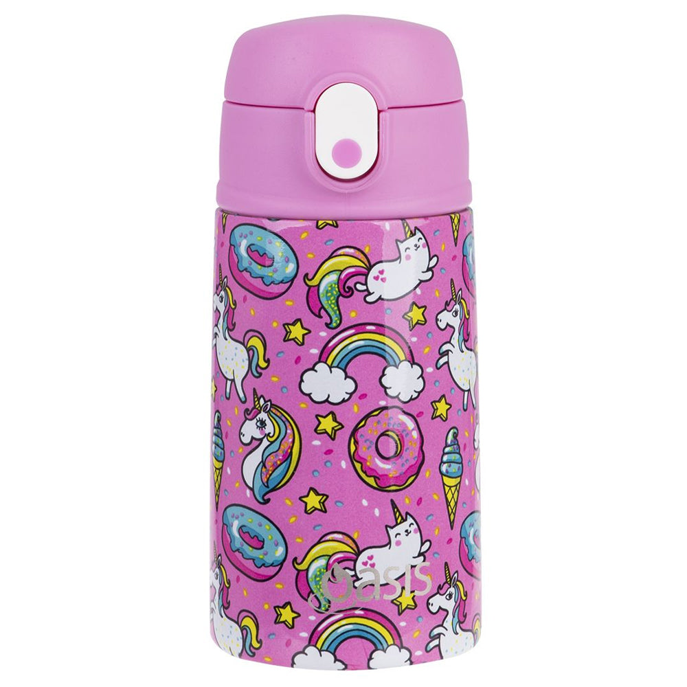 8875-1un-oasis-400ml-stainless-steel-double-wall-insulated-kids-bottle-unicorns