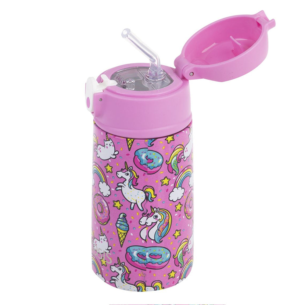8875-1un-oasis-400ml-stainless-steel-double-wall-insulated-kids-bottle-unicorns