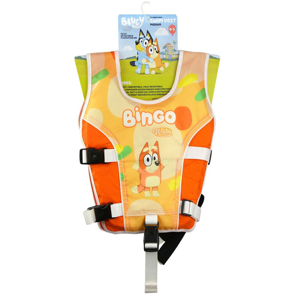 Bluey Swim Vest Child Medium 20-30kg - Bingo