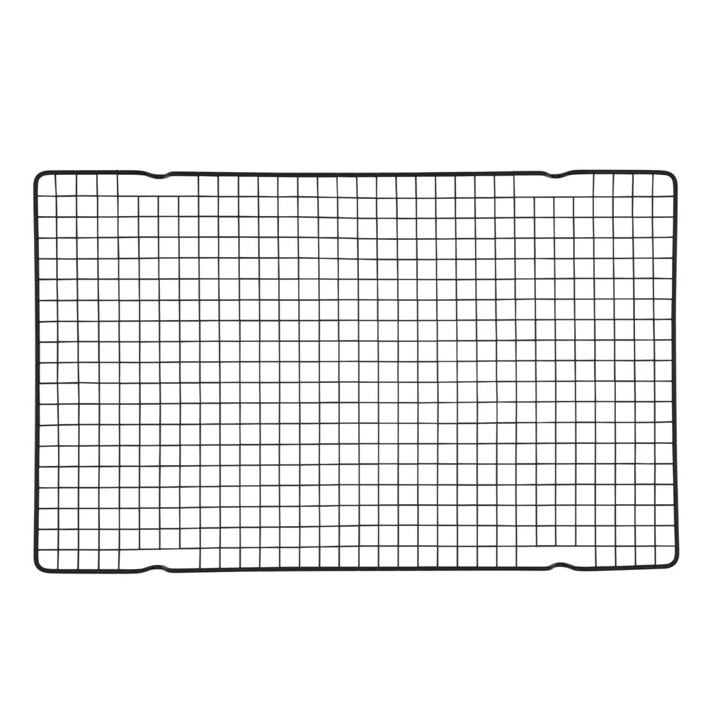 Cuisena 41x25cm Carbon Steel Non Stick Cooling Rack Tray - Grey