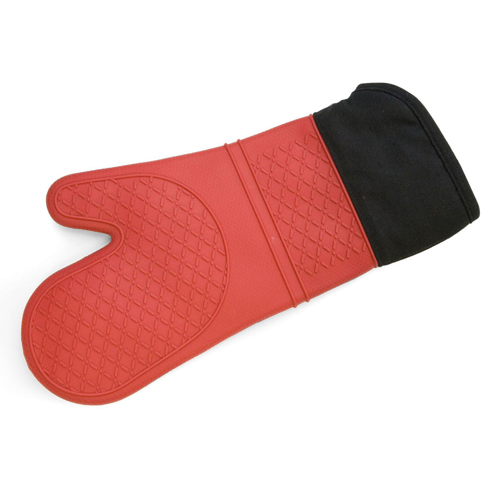 Cuisena Silicone Fabric 37cm Oven Glove Kitchen Mitt - Red