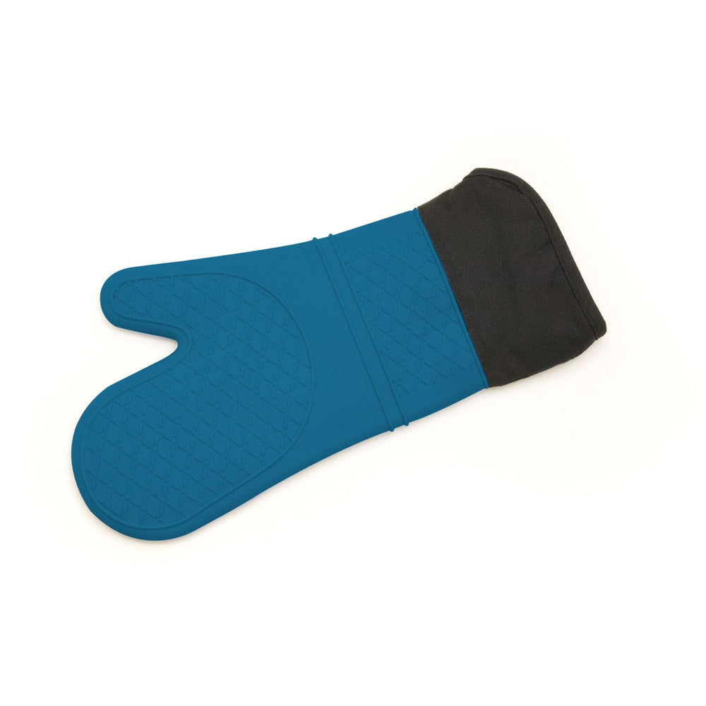 Cuisena Silicone Fabric 37cm Oven Glove Kitchen Mitt - Blue