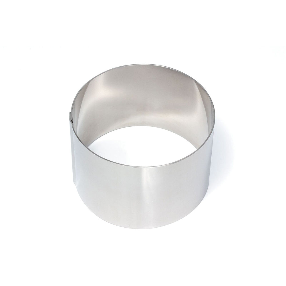Cuisena 9cm Stainless Steel Food Ring/Stacker Baking Moulds - Silver