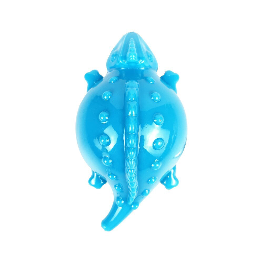 Rosewood Squeaking Lizard Dog Pet Chew Bite Interactive Soft Fun Play Toy Blue
