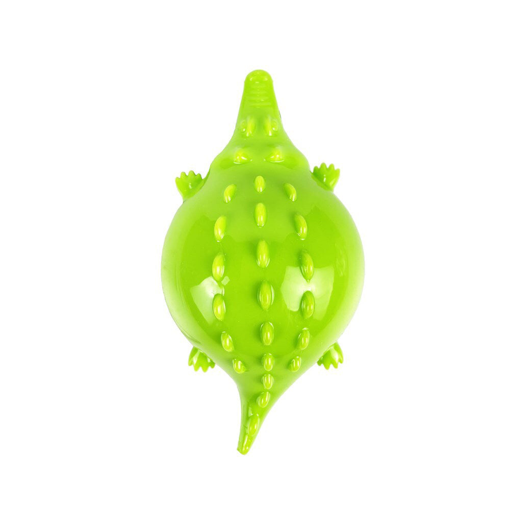 Rosewood Squeaking Crocodile Dog Pet Chew Bite Interactive Soft Fun Play Toy GRN