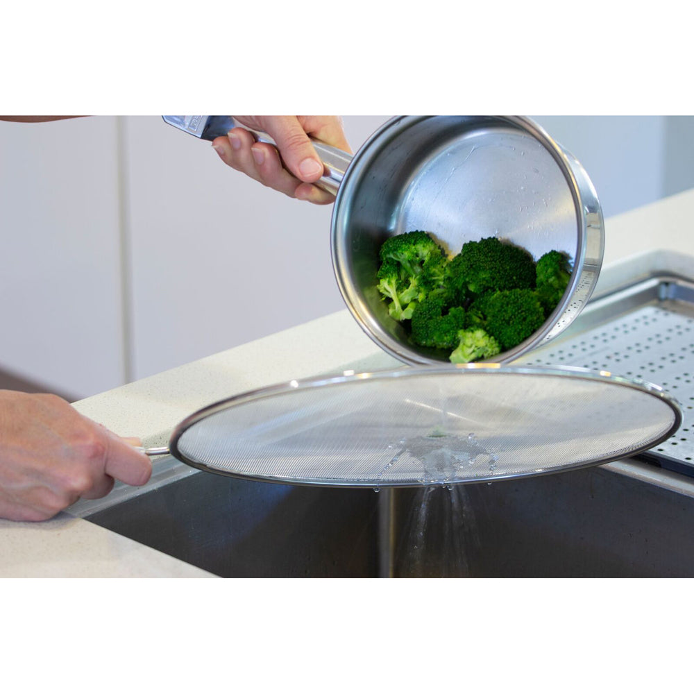 Cuisena 33cm Stainless Steel Splatter Screen Frypan/Pot Cover