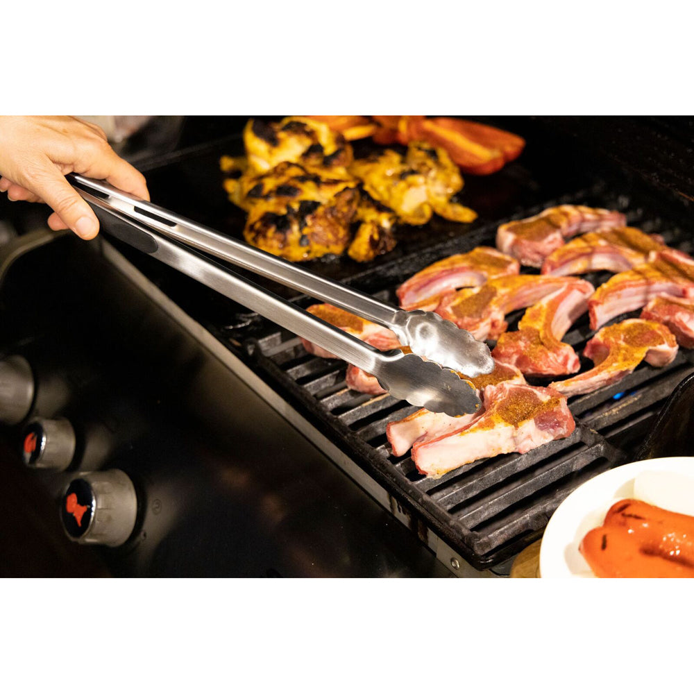 Cuisena 43cm Stainless Steel Locking Tongs Large - Silver