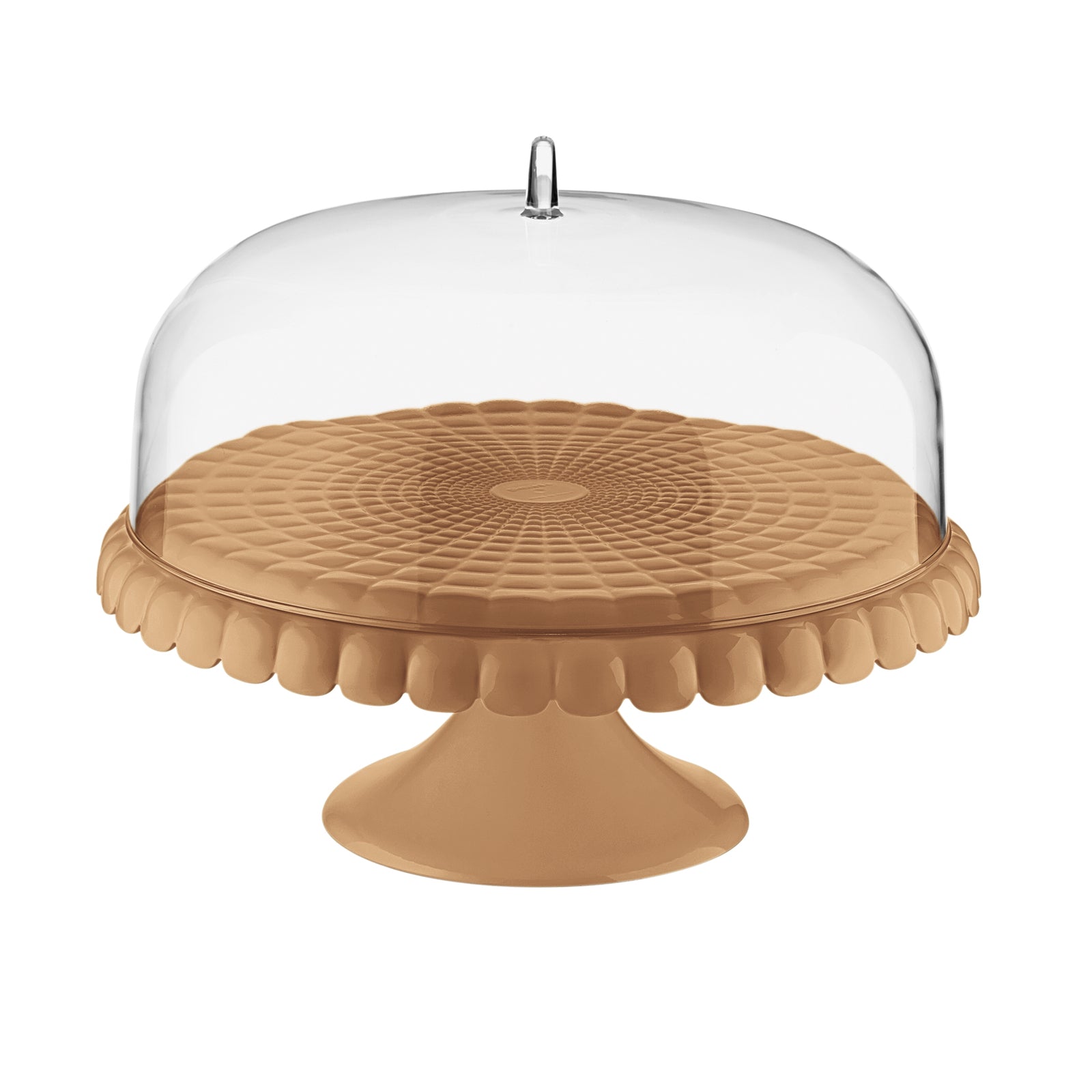 199401242-guzzini-tiffany-30cm-small-cake-stand-w-dome-tableware-terracotta