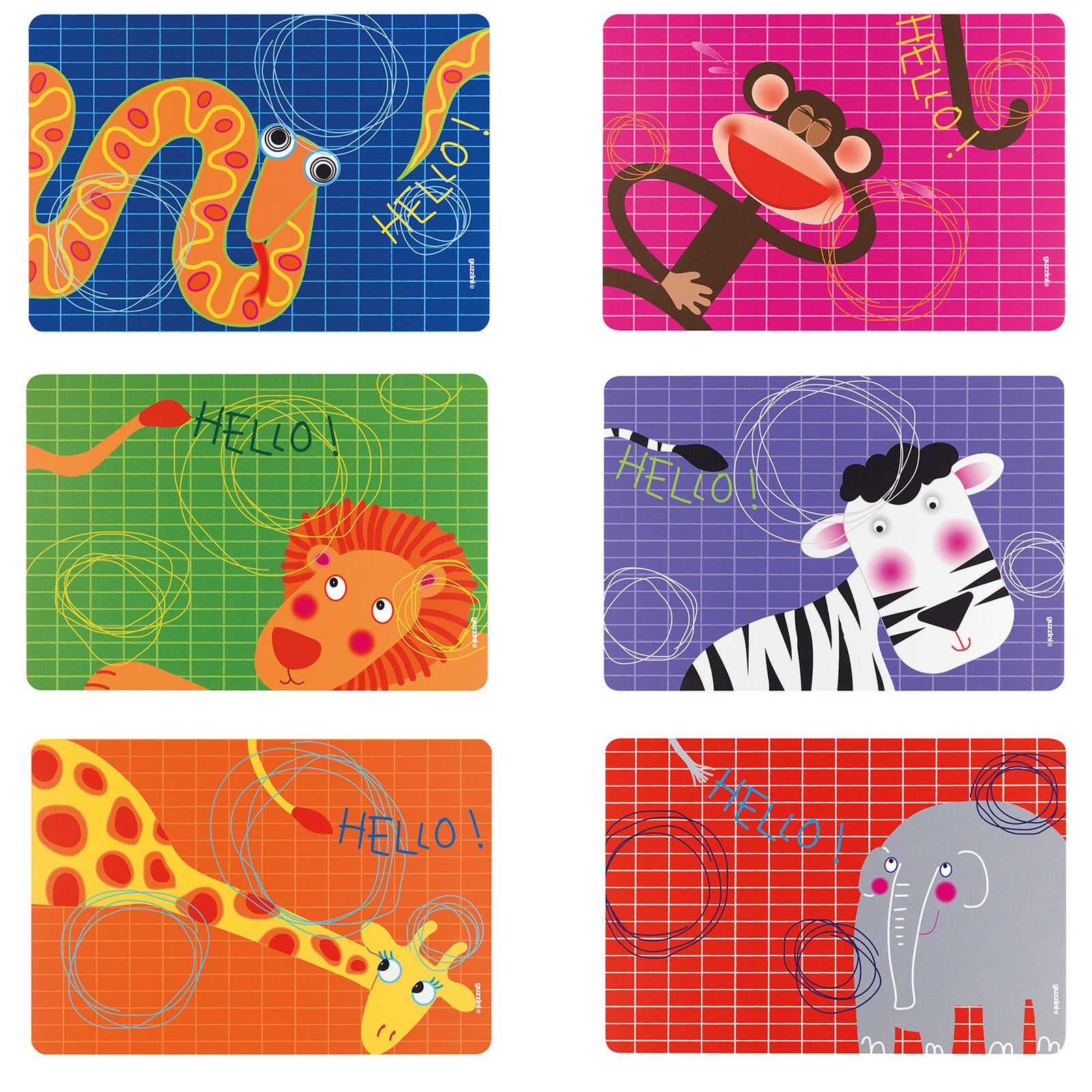 22606652-guzzini-bimbi-hello-43-5cm-kids-placemats-assorted