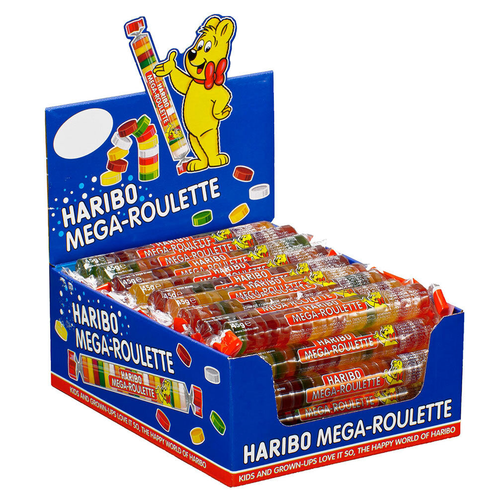 37279752-40pc-haribo-mega-roulette-gummies-twist-wraps-45g