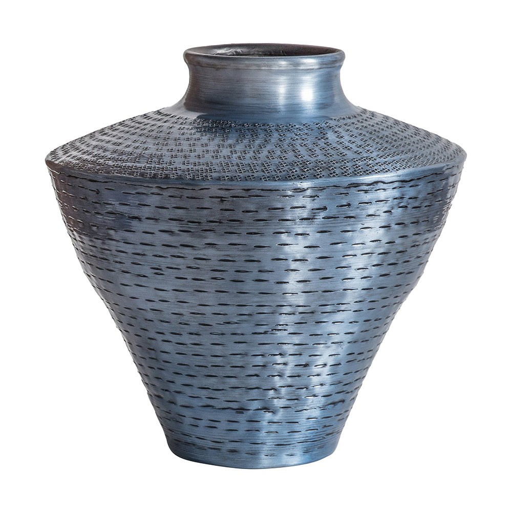 5059413405839-hudson-living-28x30cm-rampur-vase-antique-pewter-home-decor