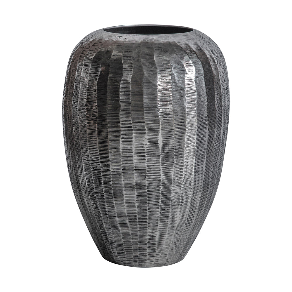 5059413406393-hudson-living-kobir-aluminium-24cm-vase-tall-antique-nickel-silver