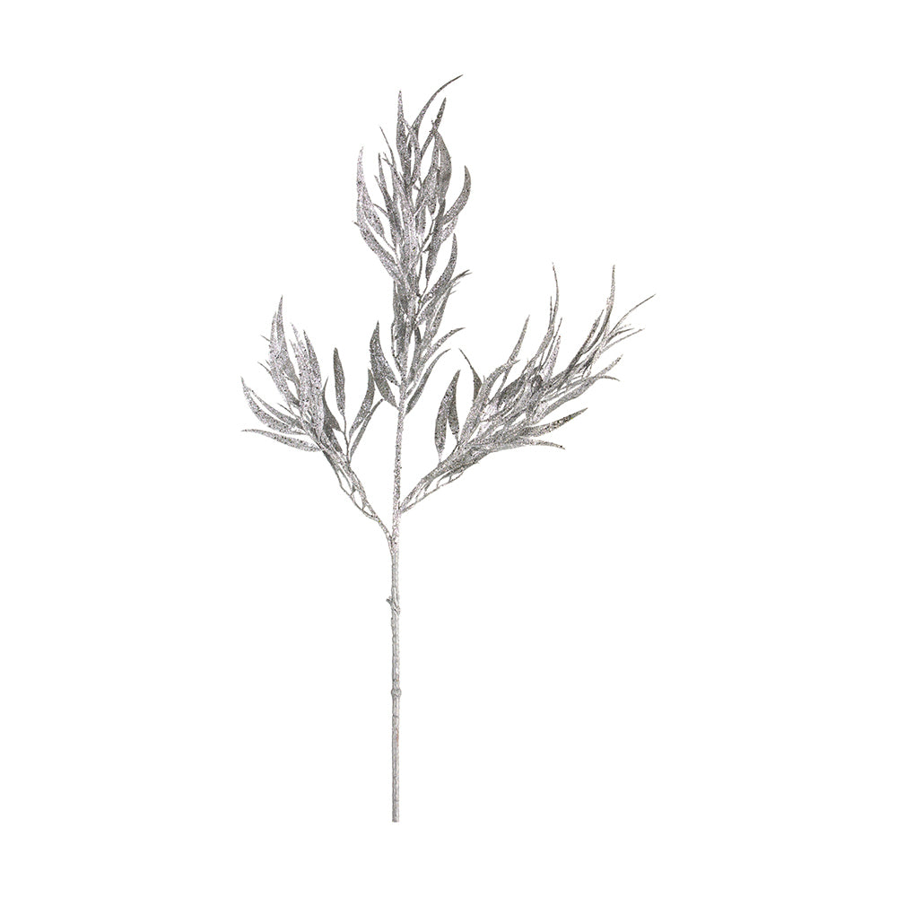 5059413418792-5pk-hudson-living-feather-87cm-leaf-spray-silver-w-glitter-floral-decor