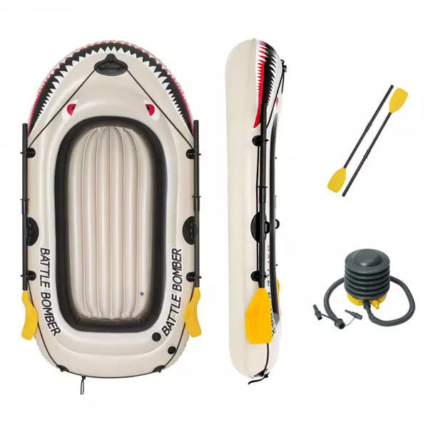 61108-bestway-inflatable-196cm-battle-bomber-raft-set-6y