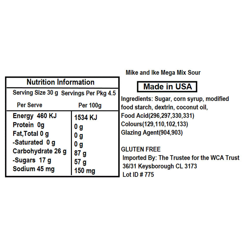 620596-mike-ike-141g-mega-mix-10-sour-fruit-flavoured-chewy-candy