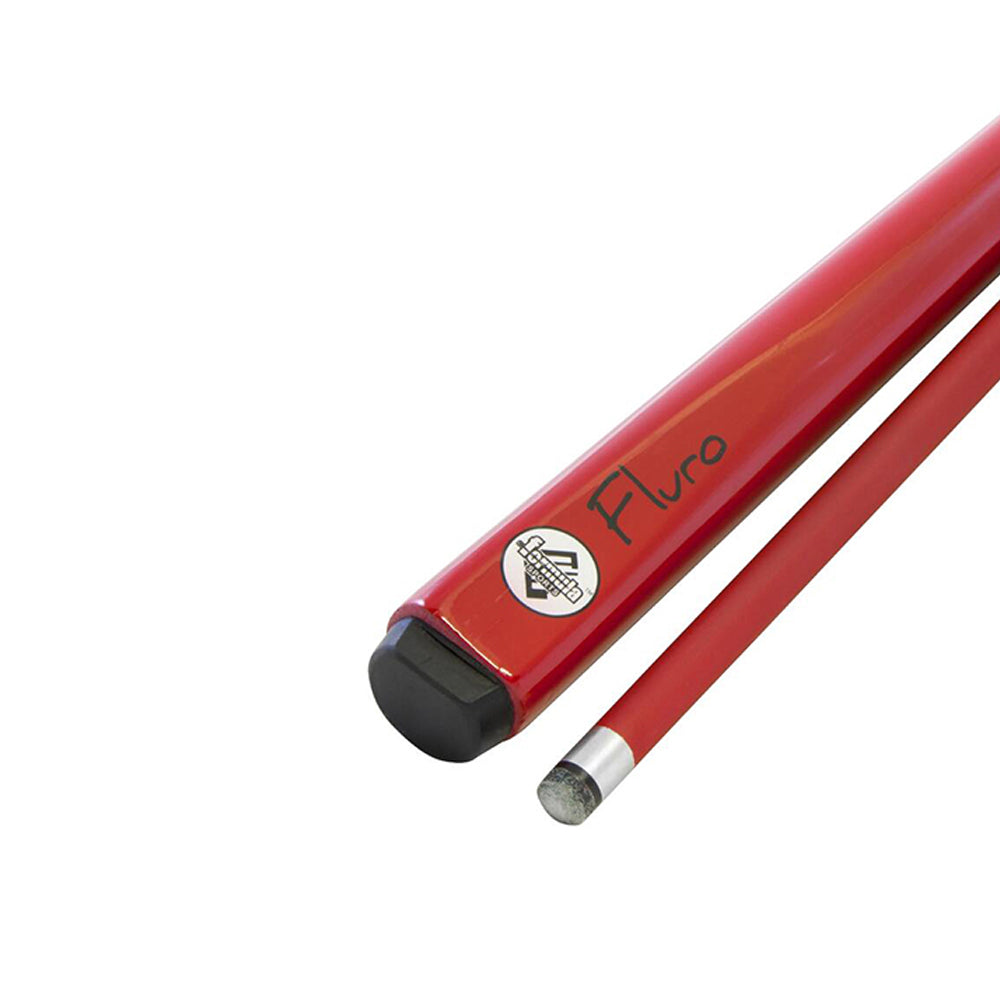 709601-formula-sports-game-fluro-2-piece-pool-cue-coloured-red