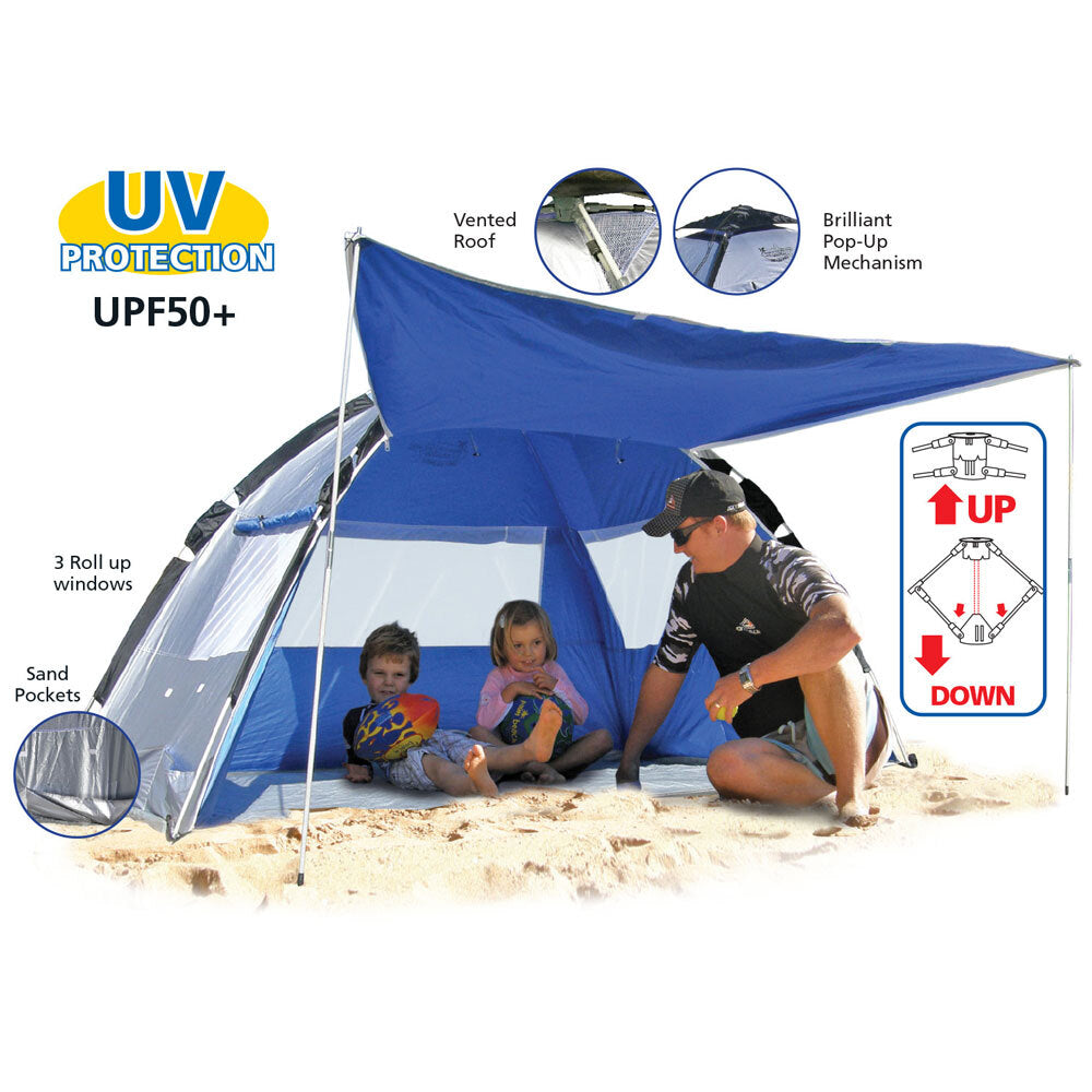 7520040-land-sea-sports-australia-213x133cm-deluxe-beach-pop-up-zip-front-tent
