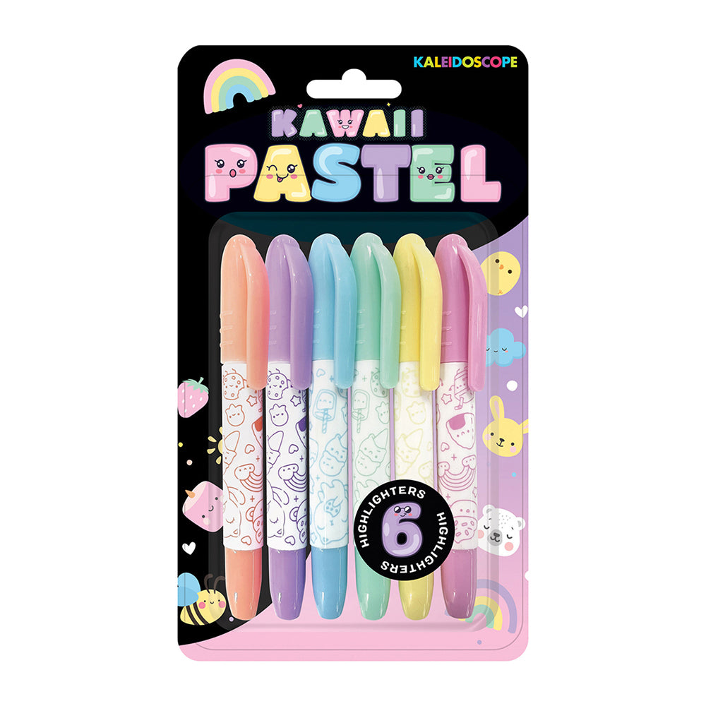 Kaleidoscope 6pc Kawaii Pastel Coloured Markers Set