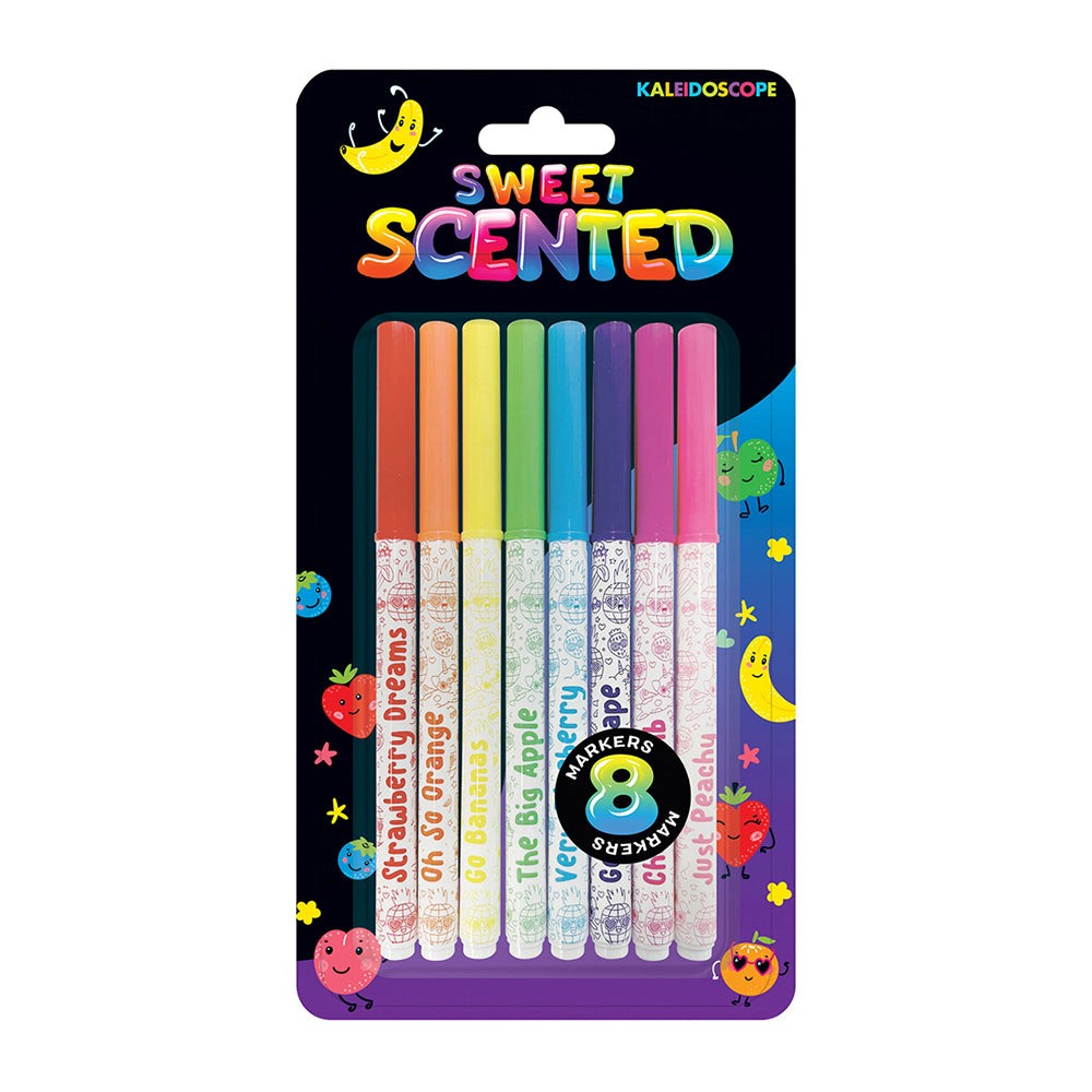 Kaleidoscope 8pc Sweet Scented Coloured Markers Set
