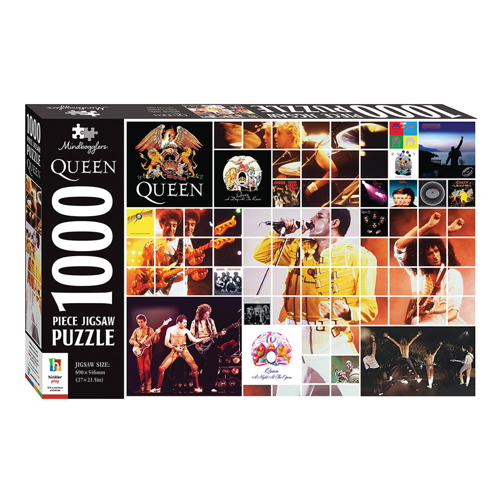 Mindbogglers 1000pc Jigsaw Puzzle Queen Band Theme