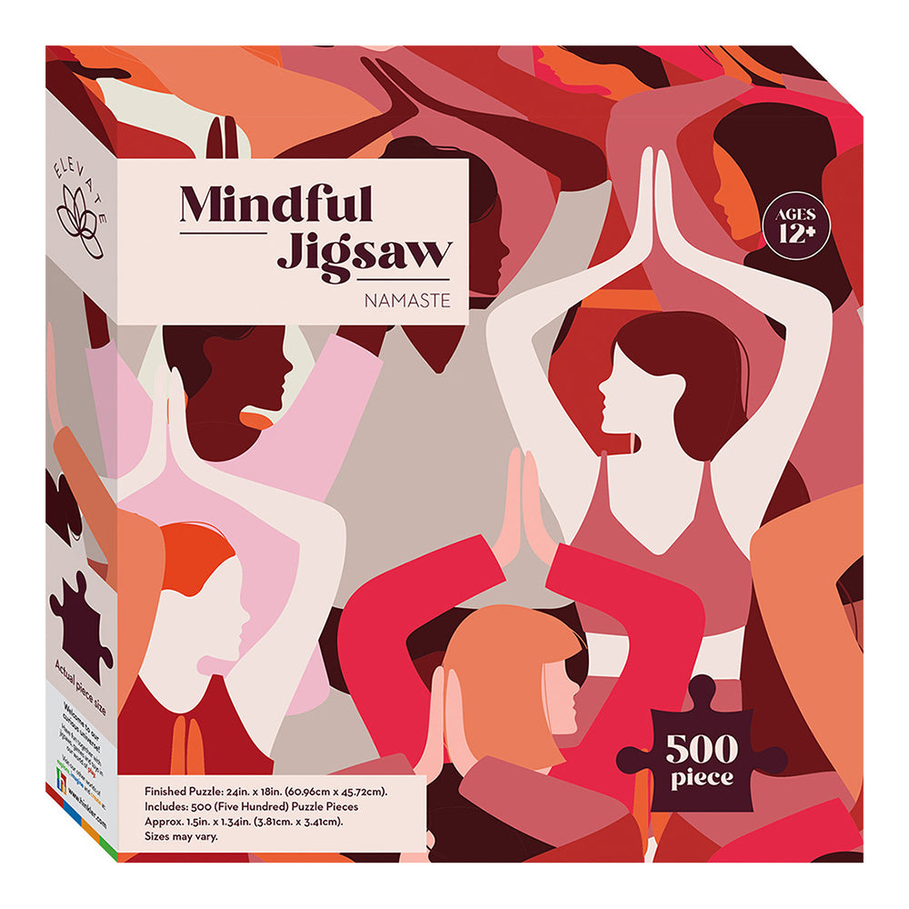 Elevate Mindfulness 500pc Jigsaw Puzzle: Namaste Theme