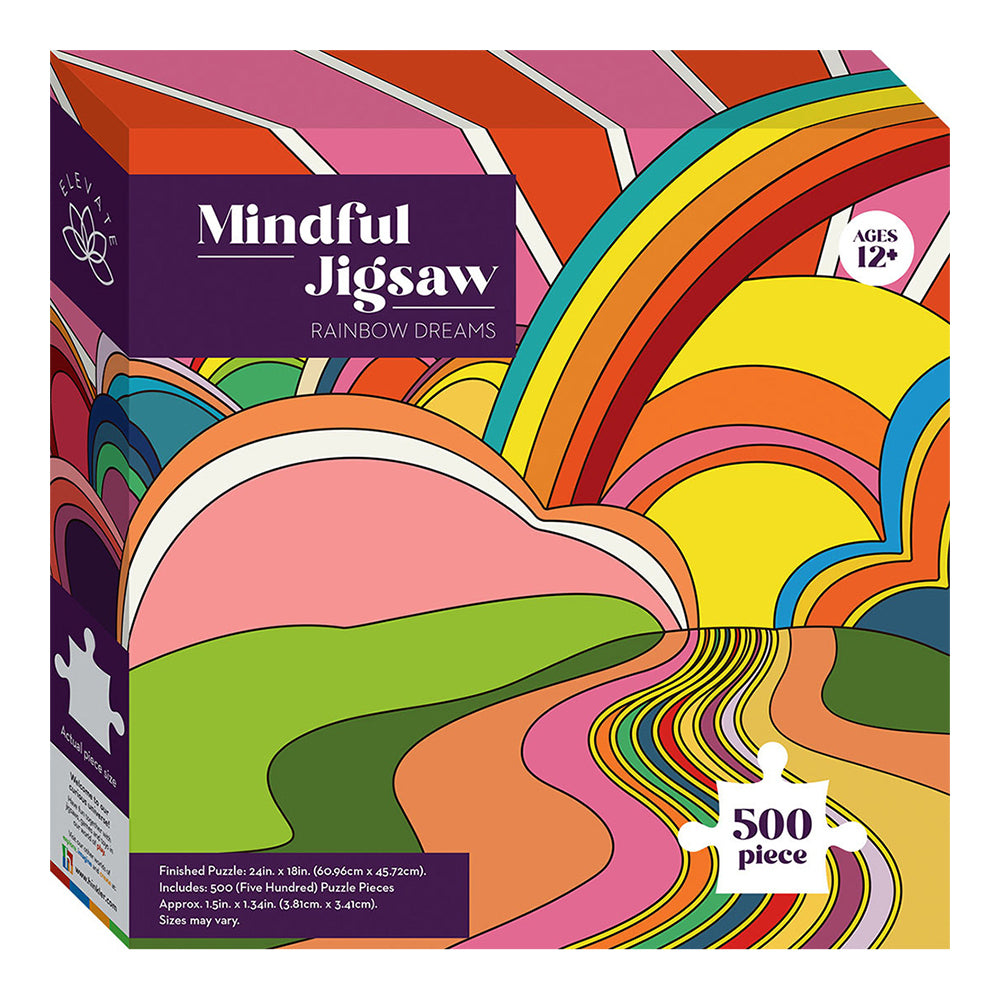 Elevate Mindful 500pc Jigsaw Puzzle: Rainbow Dreams