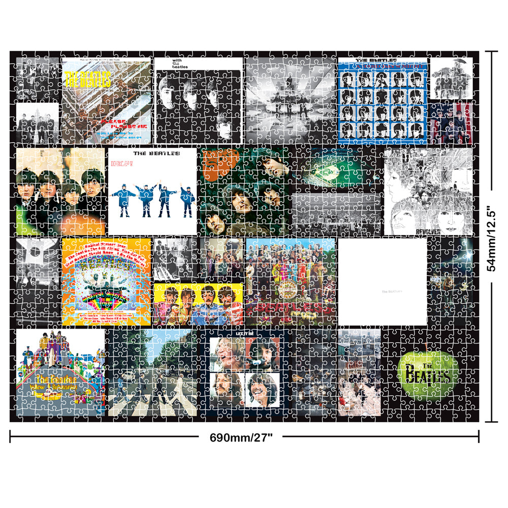 1000pc Mindbogglers The Beatles Jigsaw Puzzle Album Covers