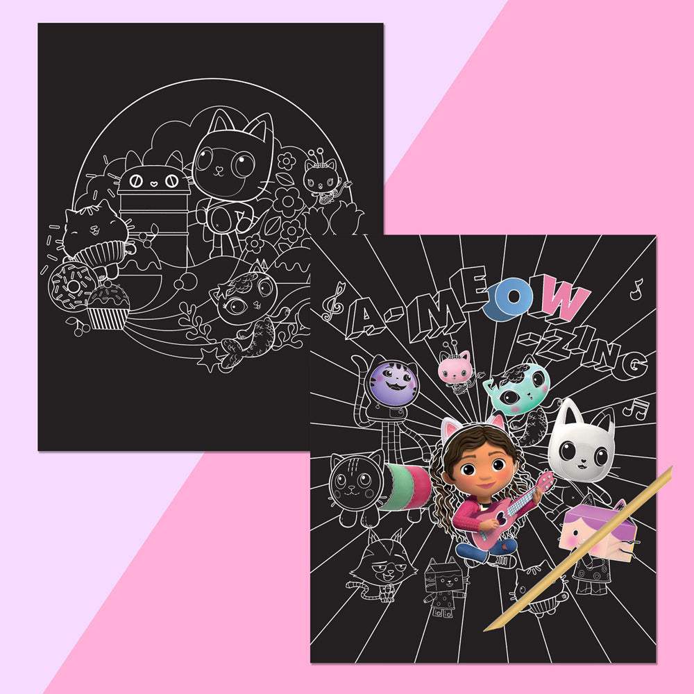 Hinkler Scratch Surprise Gabby's Dollhouse Colour Reveal Book 3y+