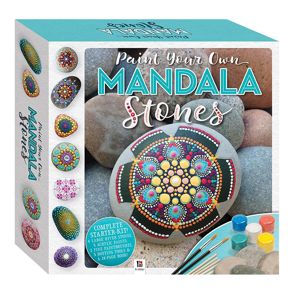 Craft Maker Paint Your Own Mandala Stones Box Set Craft Activity Kit