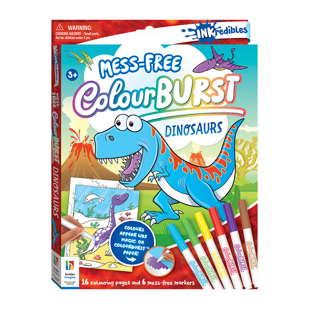 Inkredibles Colour Burst Dinosaurs Colouring Activity Kit 3y+