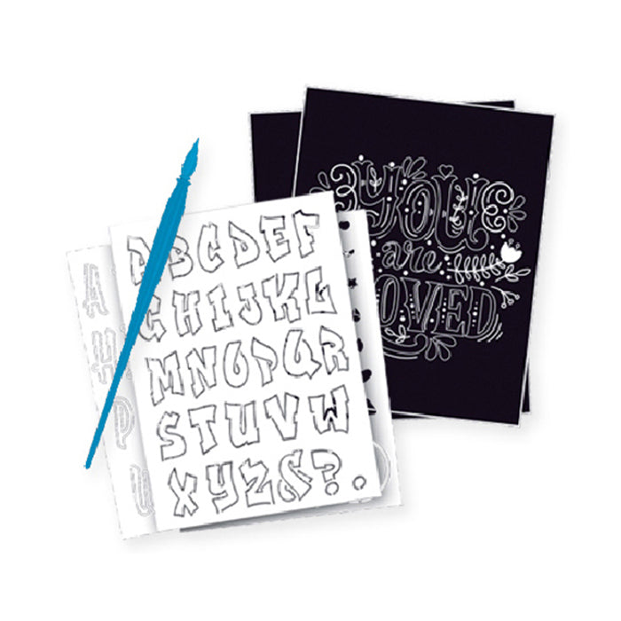 Kaleidoscope Etch Art Creations Kit: Be Positive! Kids Activity Book 6y+