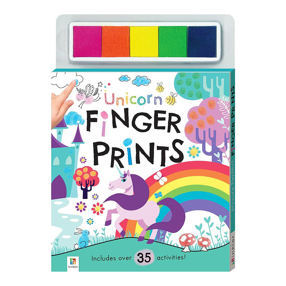 Kaleidoscope Unicorn Finger Prints Kids Finger Painting Book 3y+