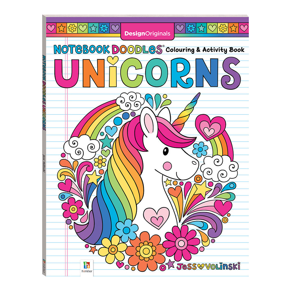 Kaleidoscope Notebook Doodles: Unicorns Kids Activity Book 6y+