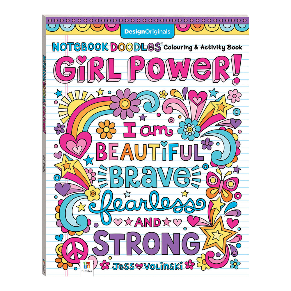 Kaleidoscope Notebook Doodles: Girl Power Childrens Book 6y+