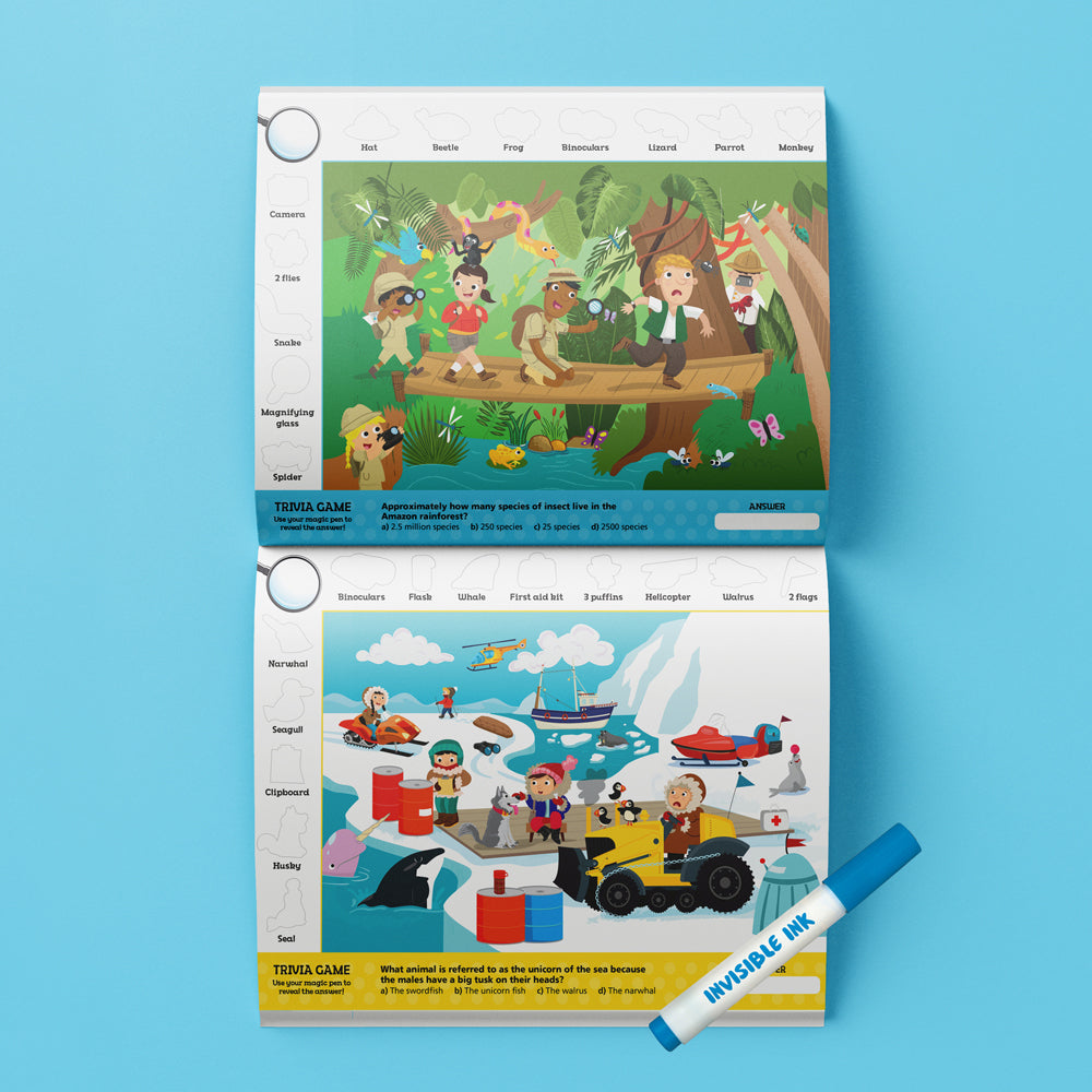 Inkredibles Seek & Find Invisible Ink Activity Book Kids 6y+