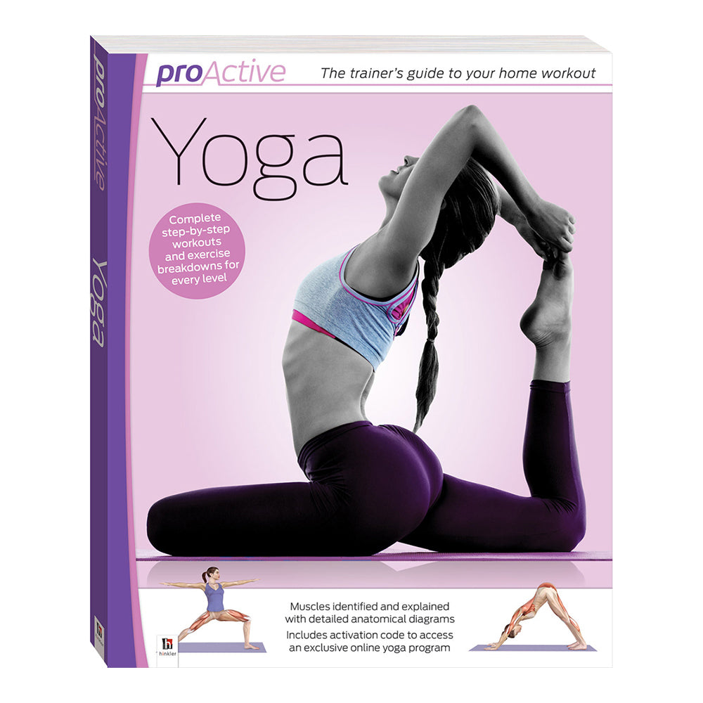 Hinkler ProActive Yoga Complete Home Workout/Exercise Book Adults