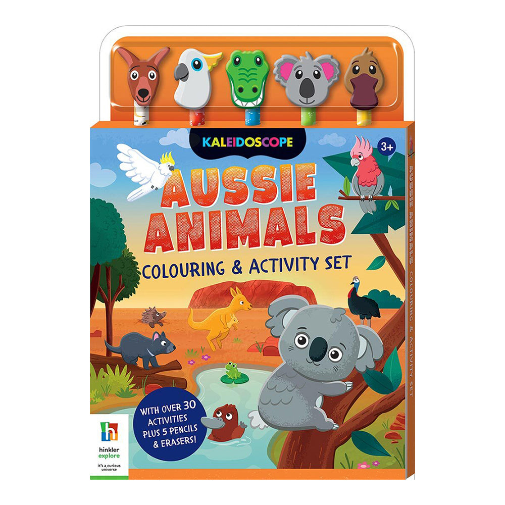 Kaleidoscope Aussie Animals Colouring & Activity Set Colouring Book 3y+