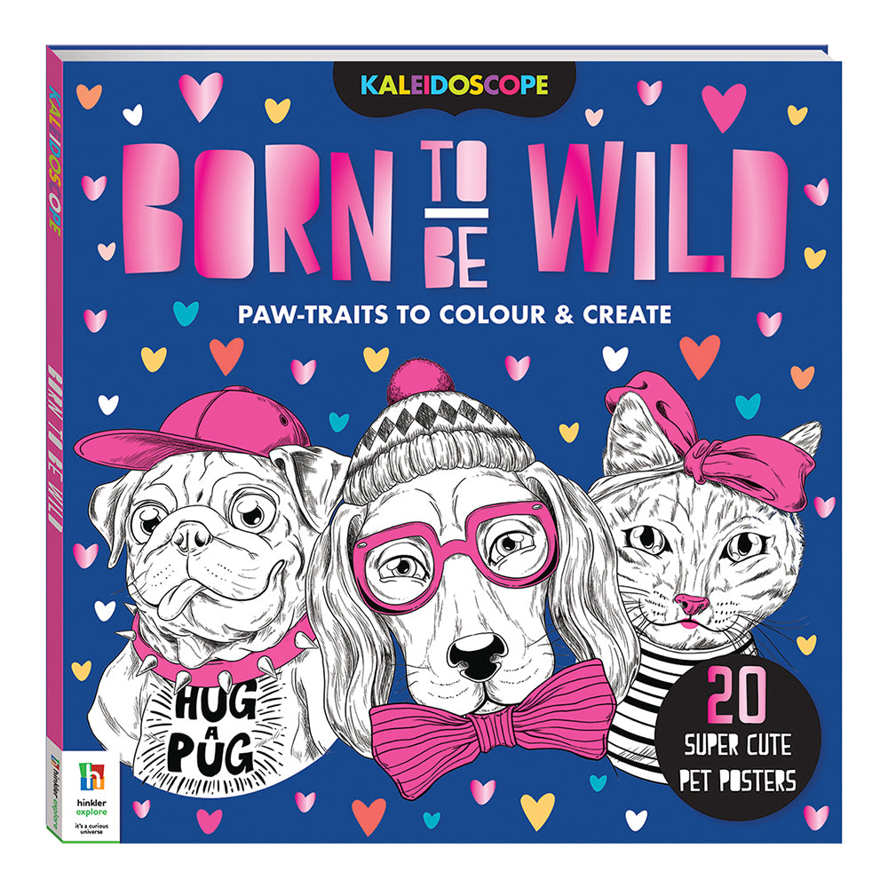 Kaleidoscope Colouring: Born to Be Wild Adult Colouring Book 8y+