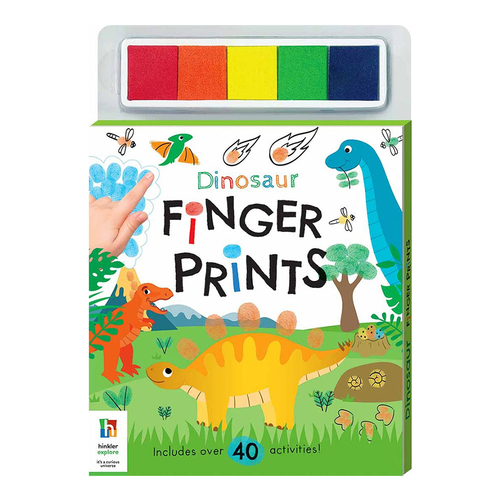Kaleidoscope Dinosaurs Finger Prints Childrens Book