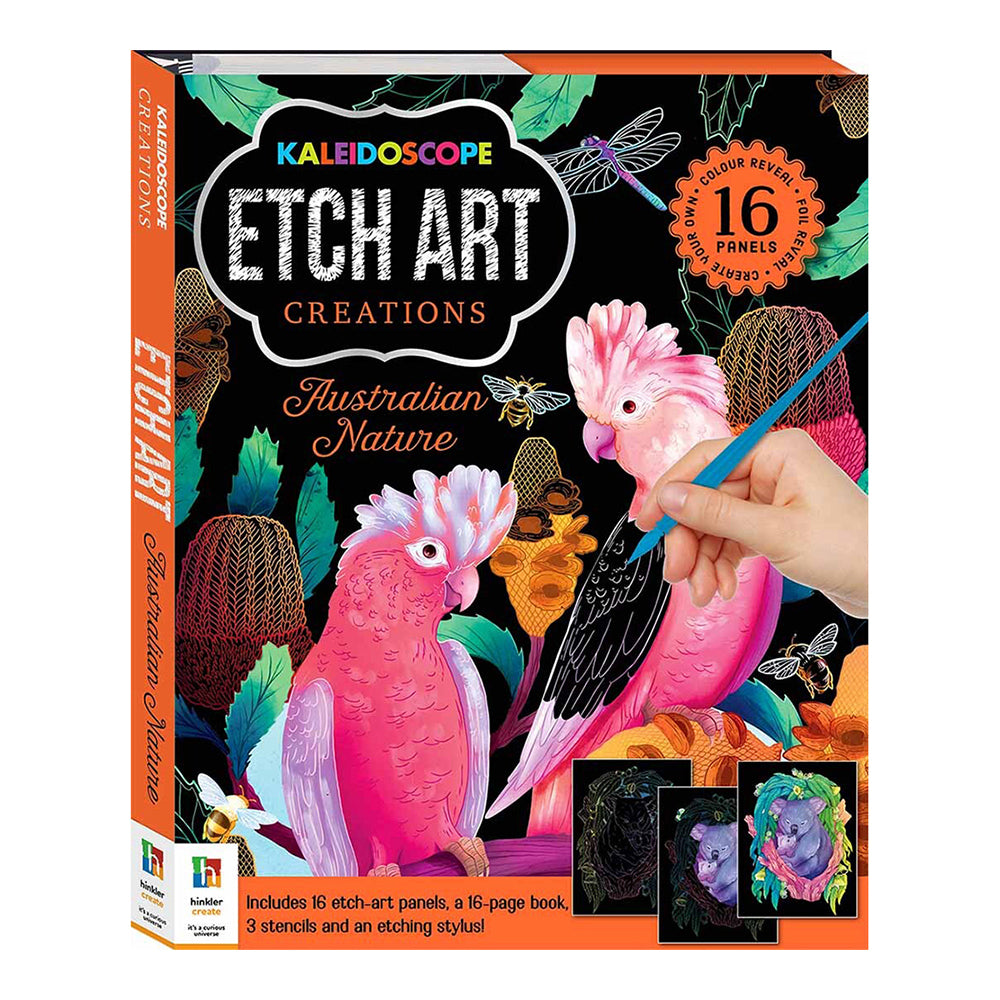 Kaleidoscope Etch Art Creations: Australian Nature Kids Art Book 6y+