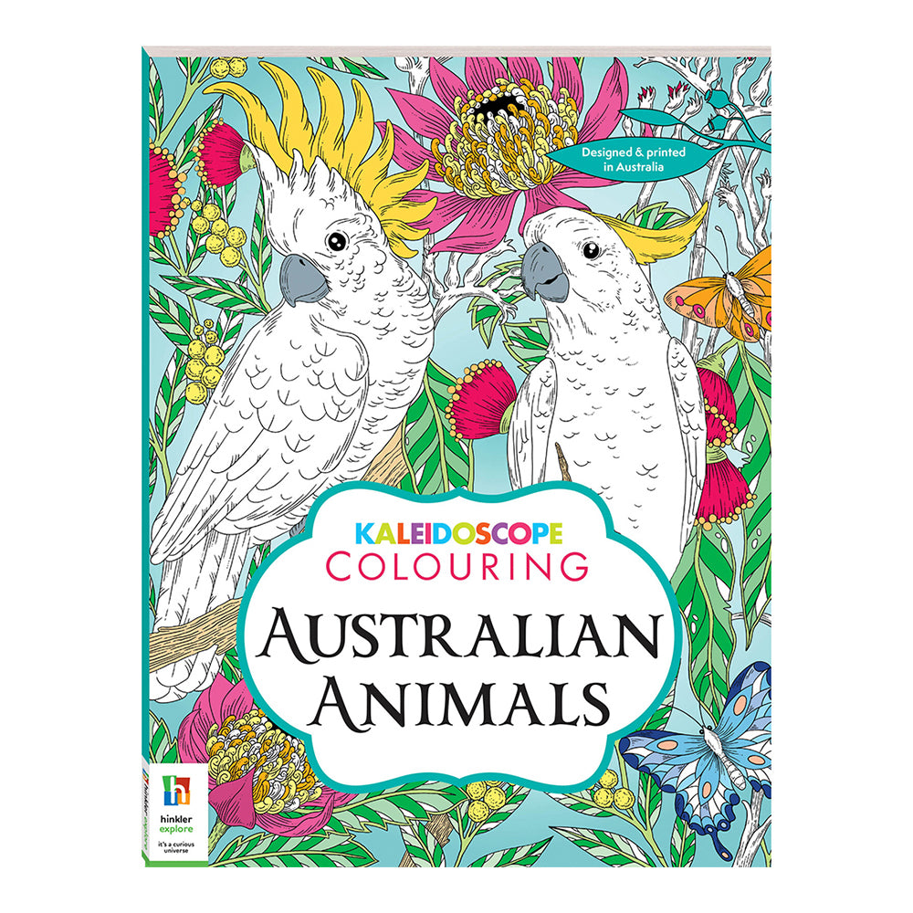 Kaleidoscope Colouring: Australian Animals Adult Colouring Book 12y+