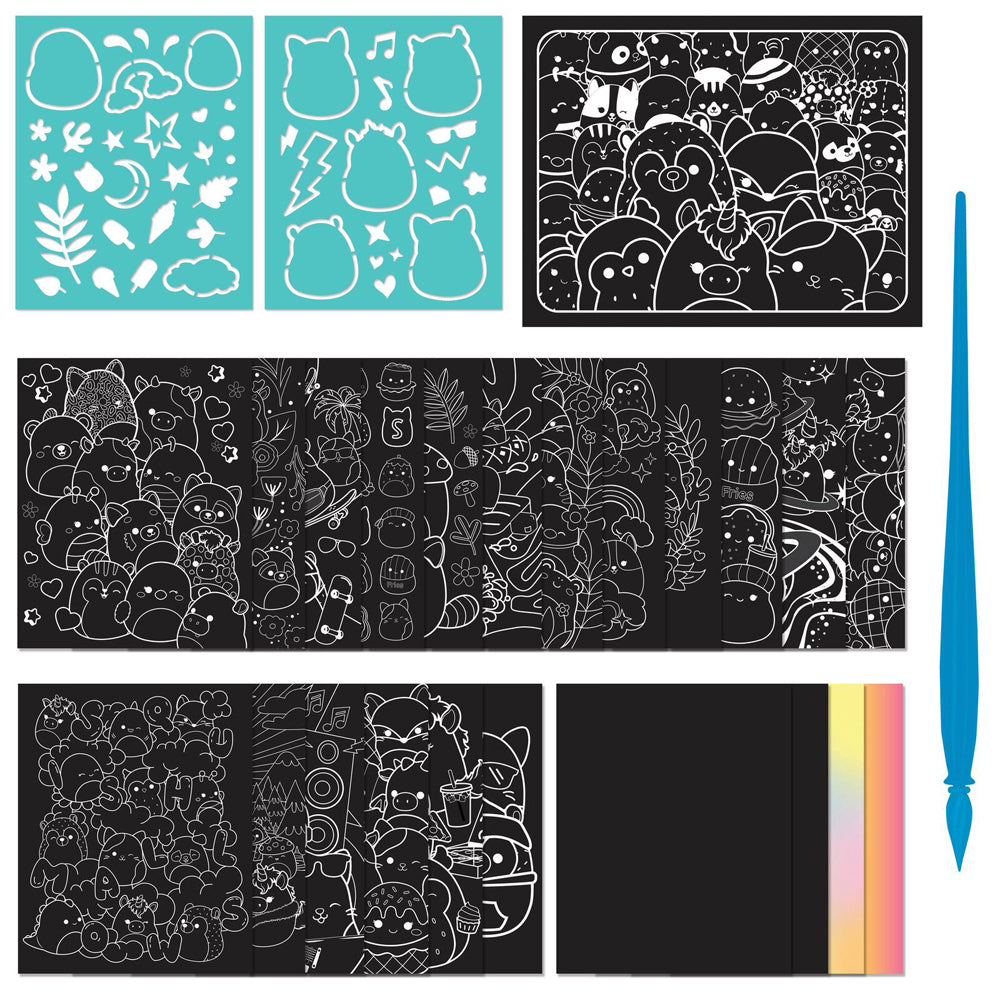 Kaleidoscope Etch Art Creations Squishmallows Carry Case Activity Kit