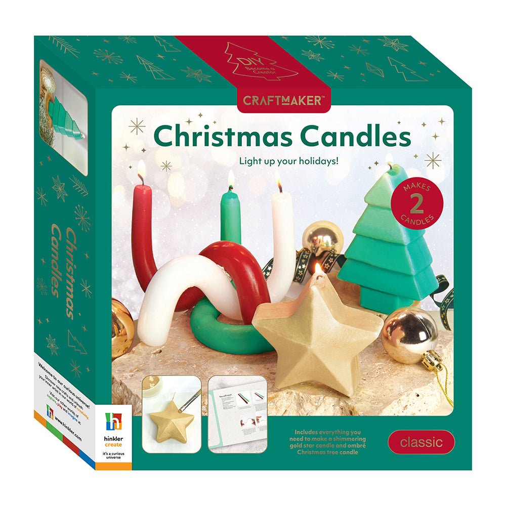Craft Maker Christmas Candles Kit Classic Art/Craft Sctivity Set
